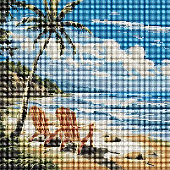 Алмазная мозаика "Мир для влюбленных" 40*40 см, AMO7984, ТМ "Ideyka"