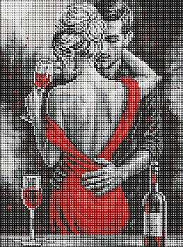 Алмазная мозаика "Красная любовь" 30*40 см, AMO8357, ТМ "Ideyka"