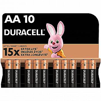 Батарейка щелочная DURACELL LR06 MN1500 (10 шт/бл.) цена указ. за бл.