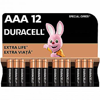 Батарейка щелочная DURACELL LR03 MN2400 (12 шт/бл.) цена указ. за бл..
