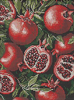 Набір з алмазною мозаїкою "Гранат у розрізі" 30*40 см, AMO8290, ТМ "Ideyka"