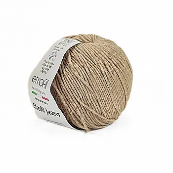 Пряжа Etrofil Jeans/Этрофил Джинс, бежевый 076, Etrofil