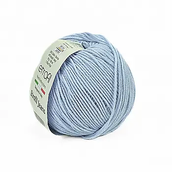 Пряжа Etrofil Jeans/Этрофил Джинс, голубой 018, Etrofil