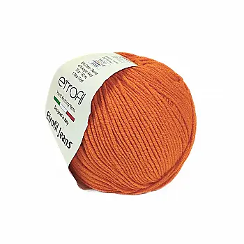 Пряжа Etrofil Jeans/Этрофил Джинс, оранжевый 030, Etrofil