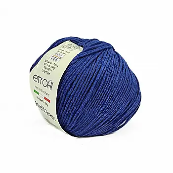 Пряжа Etrofil Jeans/Этрофил Джинс, синий 019, Etrofil