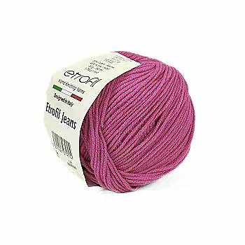Пряжа Etrofil Jeans/Этрофил Джинс, темно-розовый 010, Etrofil