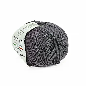 Пряжа Etrofil Jeans/Этрофил Джинс, темно-серый 065, Etrofil