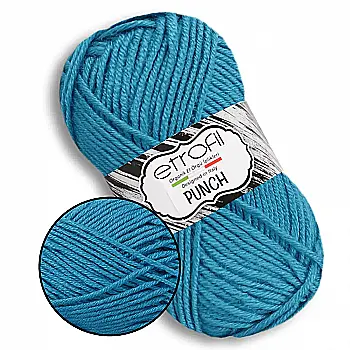 Пряжа Punch/Пунч, бирюзовый, 75144, Etrofil