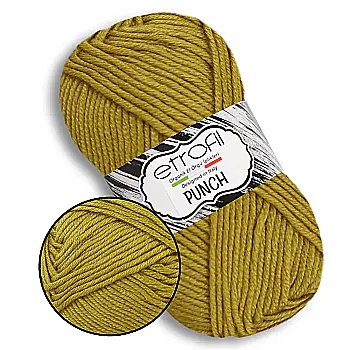 Пряжа Punch/Пунч, горчичный, 74148, Etrofil
