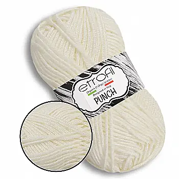 Пряжа Punch/Пунч, екрю, 71009, Etrofil