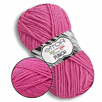 Пряжа Punch/Пунч, темно-розовый, 73197, Etrofil