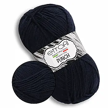 Пряжа Punch/Пунч, темно-синий, 75169, Etrofil