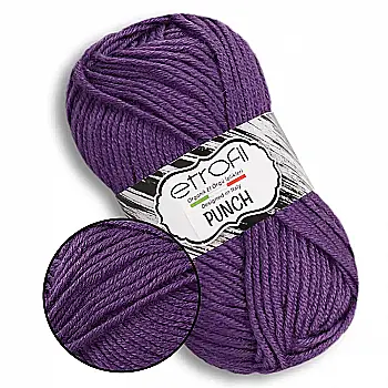 Пряжа Punch/Пунч, фиолетовый, 76048, Etrofil