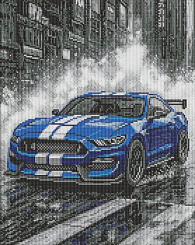 Набір з алмазною мозаїкою "Сині перегони" 40*50 см, AMO8248, ТМ "Ideyka"