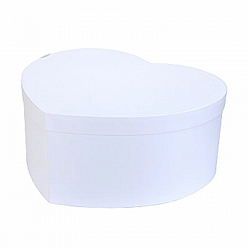 Подарунк. коробка серце сер., W1017 біла