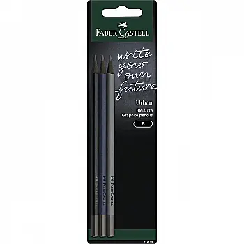 Набір чорнографітних олівців Urban 3 шт, у блістері, 112199 Faber-Castell