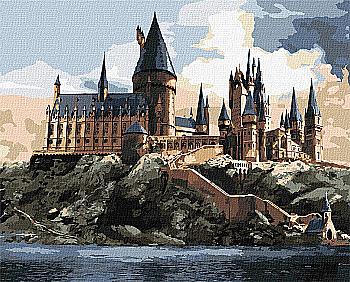 Набір для розпису по номерах 40*50 см WB "Harry Potter: Гоґвортс вдень", KHO6432, ТМ "Ideyka"