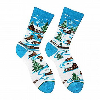 Шкарпетки  "Зимовий хутір" р. 36-40, wintervillage36