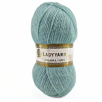 Пряжа Angora Love/Ангора Лав, бірюзовий, HN021, Lady Yarn