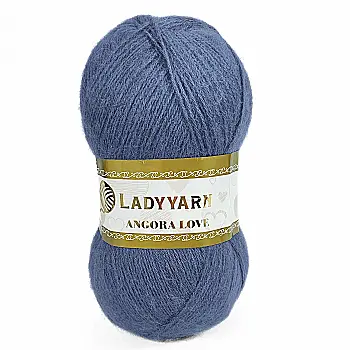 Пряжа Angora Love/Ангора Лав, джинс, HN018, Lady Yarn