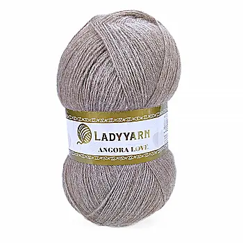 Пряжа Angora Love/Ангора Лав, мокко, HN016, Lady Yarn