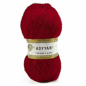 Пряжа Angora Love/Ангора Лав, червоний, HN009, Lady Yarn