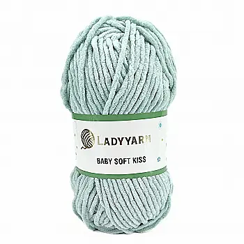 Пряжа Baby Soft Kiss/Бебі Софт Кіс, бірюзовий, SL1005, Lady Yarn