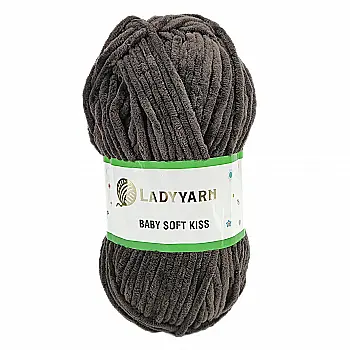 Пряжа Baby Soft Kiss/Бебі Софт Кіс, кора дуба, SL1012, Lady Yarn