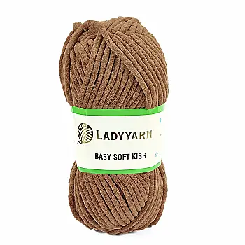 Пряжа Baby Soft Kiss/Бебі Софт Кіс, світло-коричневий, SL1011, Lady Yarn