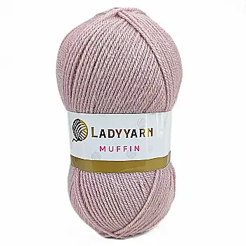 Пряжа Muffin/Мафин, бледно-сиреневый, AHB015, Lady Yarn