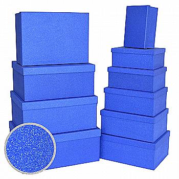 Подарочная коробка прямоугольная, "Синее сияние", 19*13*7,5 см, 1110286421