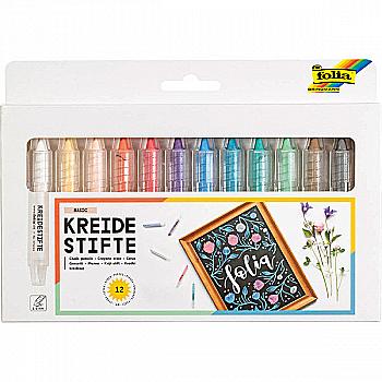 Набор мела цветного, 12 шт., 371209 Folia