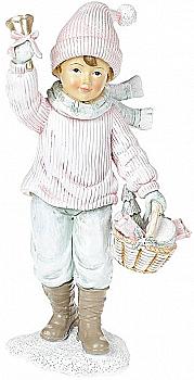 Статуэтка "Малыш с корзиной" 19 см, 707-334