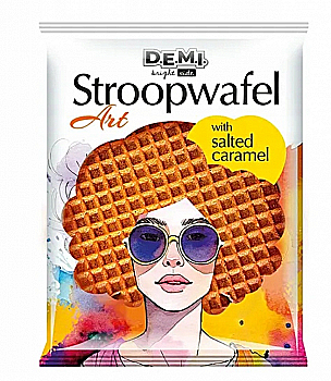 Вафля "Stroopwafel Art" с соленой карамельной начинкой, 33 г, ТМ "D.E.M.I."