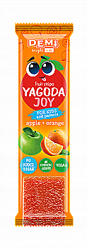 Пастила фруктовая "Yagoda Joy" с апельсиновым соком, 15 г, ТМ "D.E.M.I"