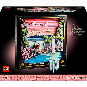 Конструктор Lego Art "Японський пейзаж із цвітом сакури", 31218
