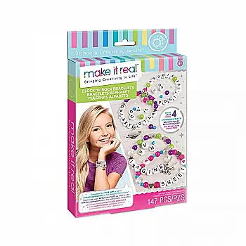 Набір для створення шарм-браслетів "Веселі літери", MR1205, Make it Real