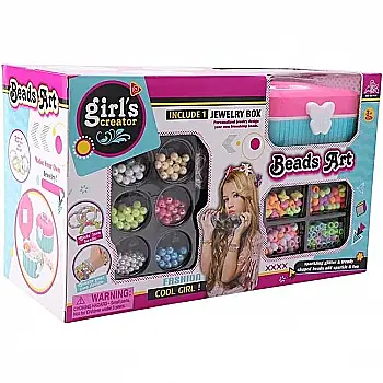 Ігровий набір дитячий для створення прикрас зі скринькою, GIRL`S CREATOR, 6829361