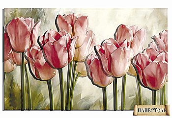 Об'ємна картина з паперу 167 "Ніжність тюльпанів" 18*28,5 см, РТ150088, ТМ "Tela Artis"