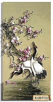 Об'ємна картина з паперу 326 "Журавлі 1" 20*29 см, РТ150246, ТМ "Tela Artis"