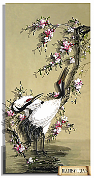 Об'ємна картина з паперу 327 "Журавлі 2" 20*29 см, РТ150247, ТМ "Tela Artis"