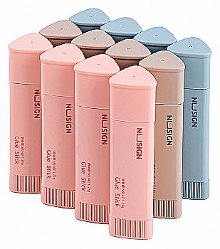 Клей-олiвець Deli NS142 мiкс 21 гр PVP NuSign трикутний, 85619