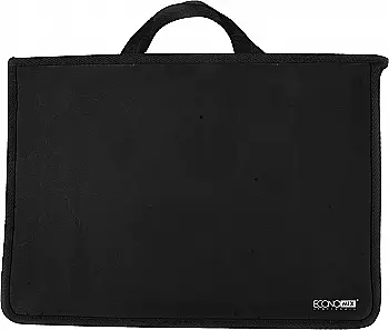 Портфель пластиковий А4 Economix на блискавці, 2 відділення, чорний, E31630-01