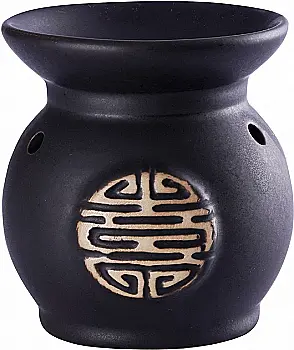 Аромалампа  "Глечик чорна з ієрогліфом"
