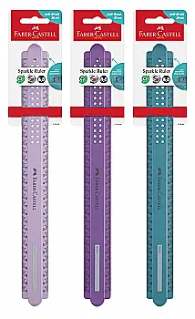 Лінійка пластикова 30 см Sparkle, асорті, 172030 Faber-Castell