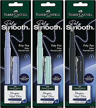 Набір ручок Poly FP B + 6 картриджів, у блістері, 241080 Faber-Castell