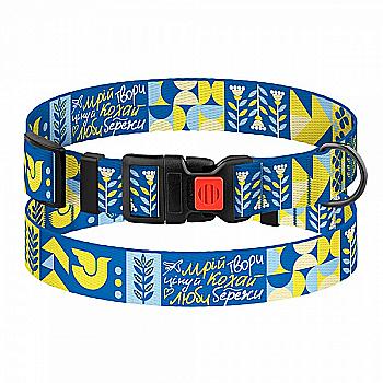 Ошейник для собак TM Barksi Urban Патриотический (обв.шеи 35-45см,шир.2,5см),мечта