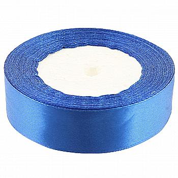 Стрічка атласна 25 мм*25 ярдів "Синя", 25251211