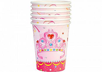 Набор стаканов бумажных Princess, 6 шт, 270 мл, MX440127