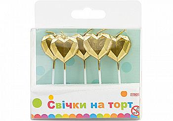 Набор золотистых свечей, 5 шт, MX629251G